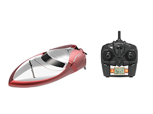 RC Boat, KINGBOT H106 2.4GHz 4CH High Speed Remote Control Electric Racing Boat with 150M Long Remote Control Distance ( Just Work on Water )