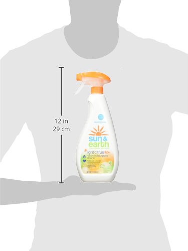 Natural All Purpose Cleaner - Light Citrus Scent - Non-Toxic, Plant-Based, Hypoallergenic - 22 fl oz Spray Bottle