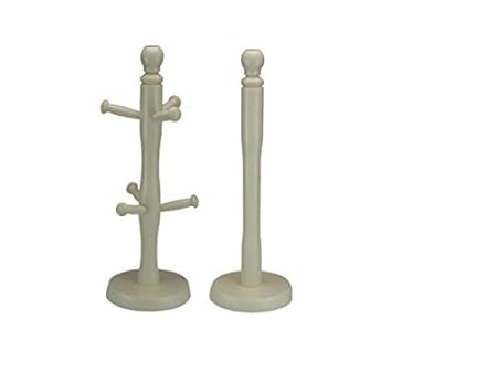 Set Of Apollo Beechwood Kitchen Towel Roll Holder And Mug Tree 6