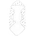 Muslin Hooded Bath Towel for Baby or Toddler with Terry Cloth Interior 33 inches