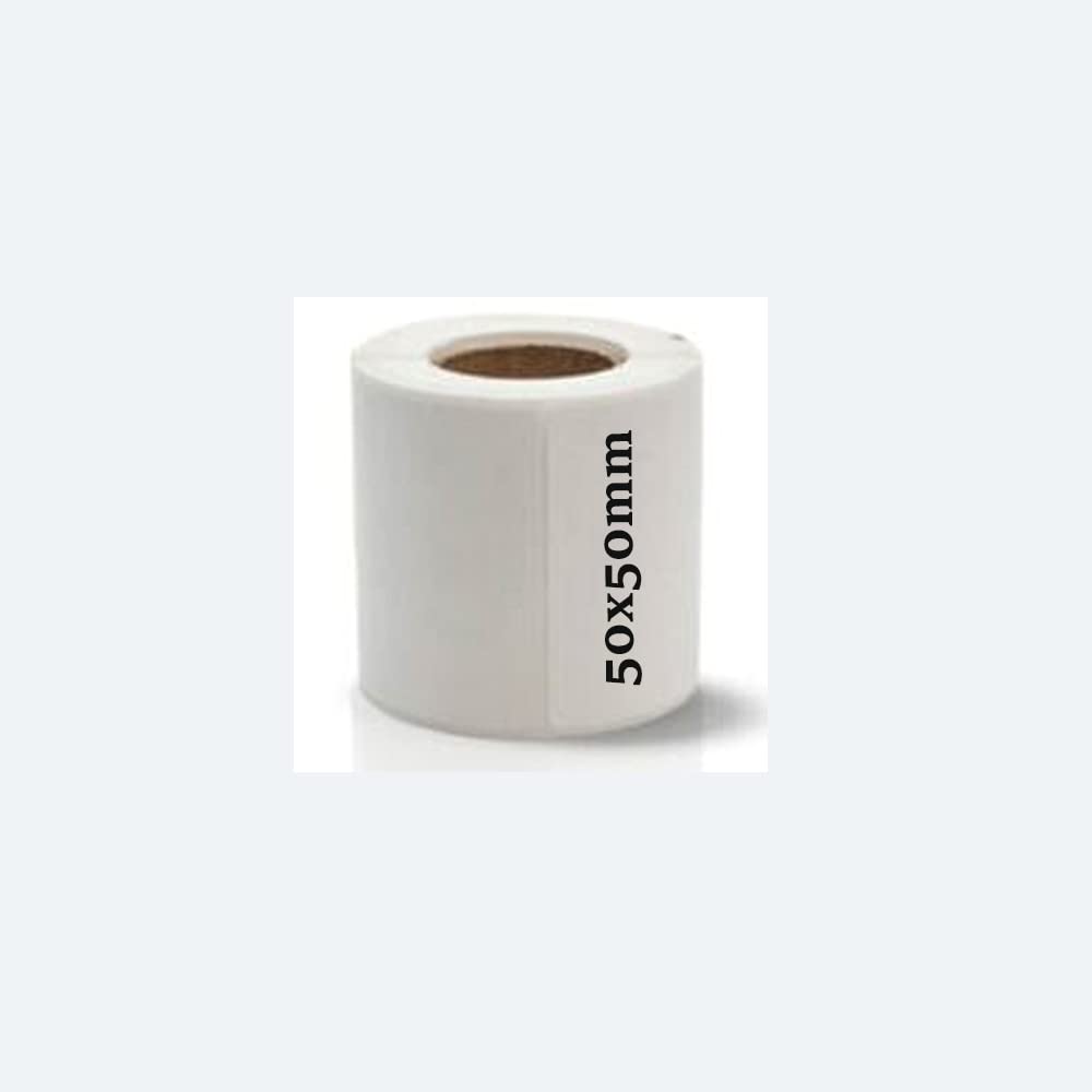 5 rolls/lot Thermal Printing Paper for Thermal Printer Barcode Sticker/Label/Adhensive Thermal Type (Multi-Purpose Label 5 Rolls(50x50mm))