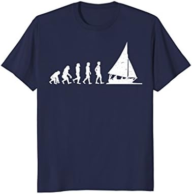 Mens The Official "SAILOR EVOLUTION" Funny Sailing T-shirt Large Navy
