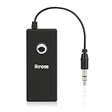 Bluetooth Transmitter - iKross 3.5mm A2DP Bluetooth 3.0 Wireless Transmitter - Black for Home PC Headphone Stereo Speaker and more