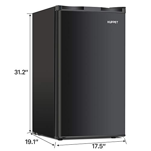 Kuppet Mini Fridge Reversible Door Compact Refrigerator for Dorm