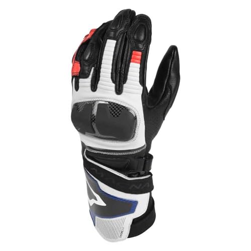 Macna Guanti moto Thandor XL Bianco/Rosso