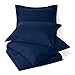 Nestl Navy Blue Duvet Cover King Size - Soft Double Brushed King Duvet Cover Set, 3 Piece, with Button Closure, 1 Duvet Cover 104x90 inches and 2 Pillow Shams
