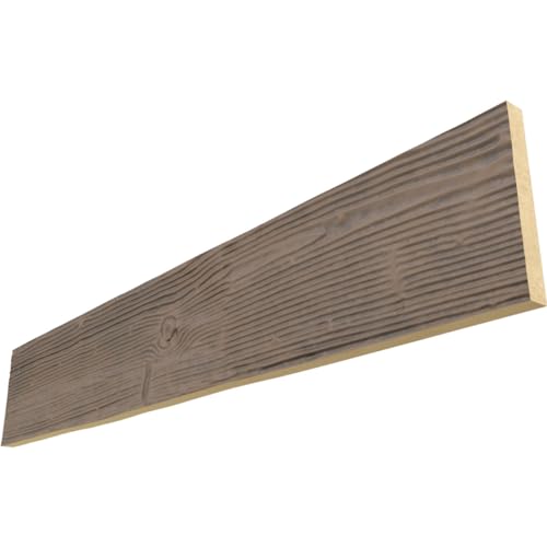 Ekena Millwork BMSDS1C0100X010X096HO 1-Sided Sandblasted Endurathane Plank Faux…