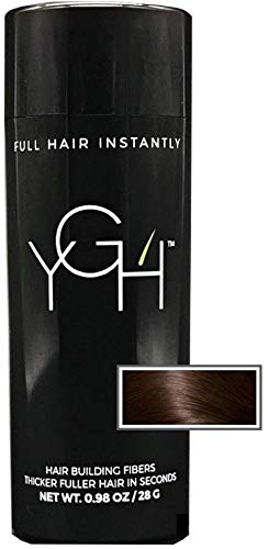 YGH Hair Building Fibers - Conceals Hair Loss in 15 Seconds - 100% Undetectable - 0.98 oz / 28g Bottle - Instantly Thicken Thinning Hair