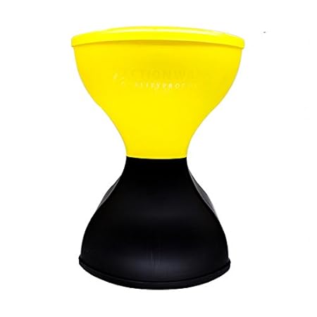 Sarangware Pinakin Stool Foldable, Sitting Stool, Living Room Stool (Yellow & Black)