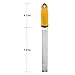 Wuudi Stainless Steel Cheese Zester/Grater Yellow Handle + Safety Cover