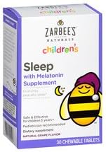 ZarBee's Naturals Children's Sleep Aid Chewable Tabs Grape30.0 ea 5 pack