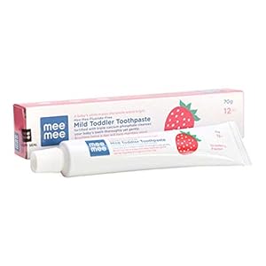 Mee Mee Fluoride-Free Baby Toothpaste for Kids Fortified with Triple Calcium Phosphate, Cavity Protection, Oral Care…