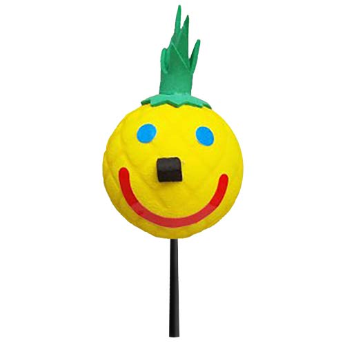 Jack in The Box - Original Year 2016 Hawaii Hawaiian Exclusive Pineapple Car Antenna Topper/Mirror Dangler/Desktop Spring Stand + Happy Yellow Face Antenna Ball - Thumbnail 6