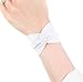 Forgotten Cotton Twist Fabric Wrist Cuff Bracelet (White White)