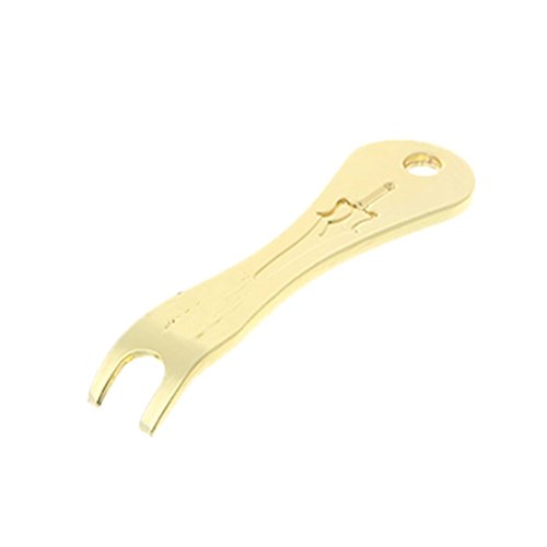 Acoustic Guitar Bridge Pins Puller Peg Remover - Strings Change - Multifunction Guitar Peg Puller Bridge Pin Remover Extractor Removal Metal Handy Tool Kit Accessories (Gold)