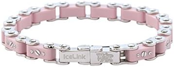 IceLink 'MIAMI' Pink Bicycle Link Standard Bracelet (8.75)