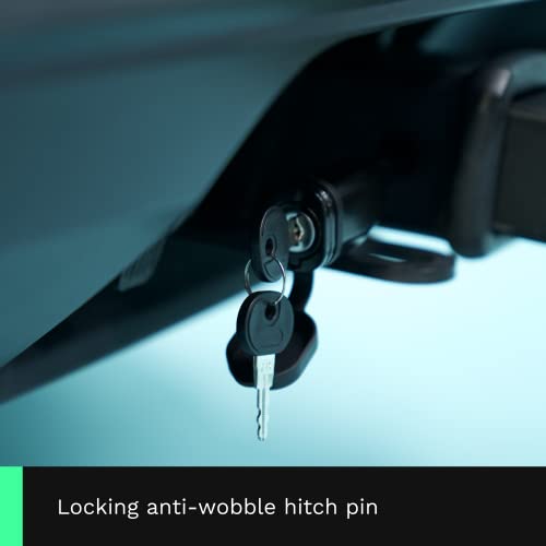 Ride KAC S4 Hitch Mounted 4Bike Suspension Rack, Quick Release Handle, Double Folding, Smart