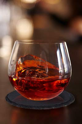 image for GOH DODD Drink Coasters with Holder, 8 Pieces Round Slate Stone Coaste
