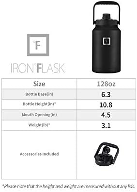 Iron flask bottle, stainless steel, $57.95