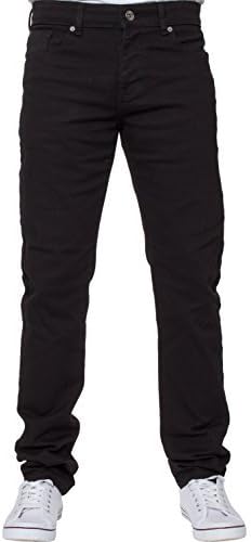ENZO Mens Jeans EZ325 BLK 36R