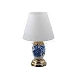 Dollhouse LED BLUE AND WHITE TABLE LAMP