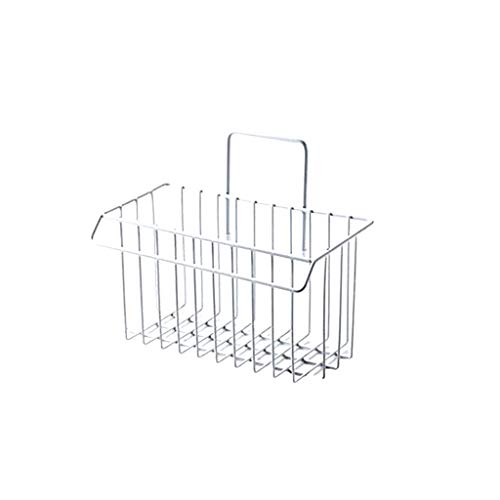 1KTon Household Bathroom Ironing Board Holder with Large Storage Basket - Fabric Refresher Iron for Laundry Rooms â€“ Durable Steel, Chrome
