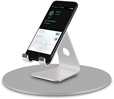 ThingyClub Aluminum Heavy Duty 360° Rotation Swivel Stand for Flat Panel Monitors, TV's and Stereo Speakers, 8.6 Inches Round (Silver) - Image 4