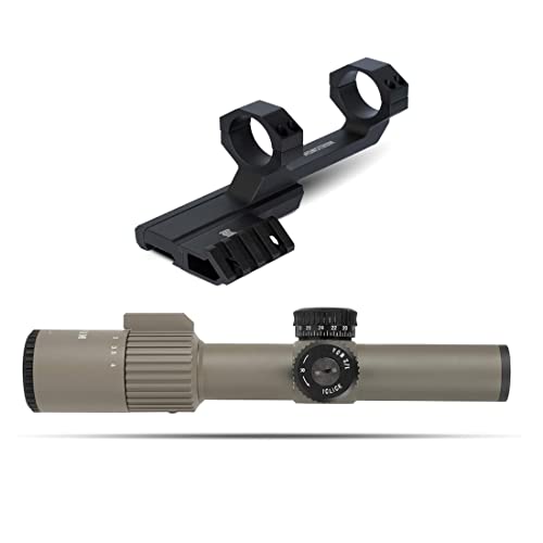 Monstrum Alpha Series 16x24 FFP Rifle Scope Flat Dark Earth Monstrum Scope Mount with 45