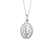 Children's Sterling Silver Baby Miraculous Medal Charm Pendant Necklace 16 Inches