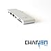 CERTIFIED CharJenPro PREMIUM MacBar Adapter+ for Apple Macbook Pro 2016 / 2017 - 40GB/S Thunderbolt 3 port 5K@60Hz, USB-C data, 2 USB 3.0, SD and Micro SD Card Readers (Silver)