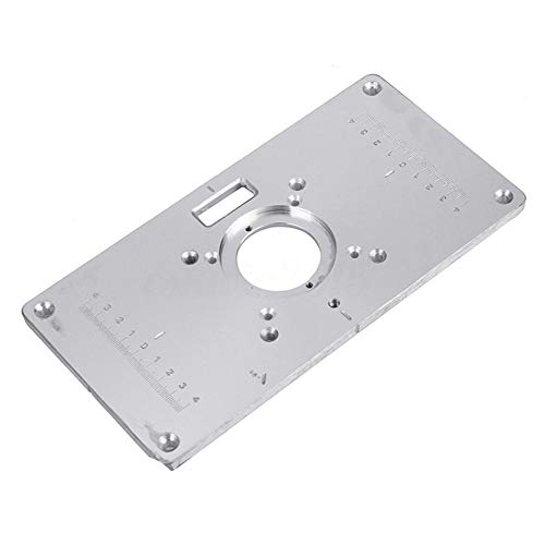 New-look Router Table Insert Plate Multifunctional Aluminum Insert Plate The Trim Panel Woodworking Fine Tuning Engraving Machine Alloy Router Table Insert Plate for Woodworking