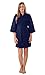 Lightweight Knee Length Waffle Kimono Bridesmaids Spa Robe