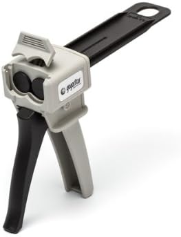 Applicator gun | Apparatus for dispensing the extremely strong Two-Component adhesive for rhinestones, Complete set A (1 Applicator gun, 1 Adhesive cartridges, 5 Mixer Tip)