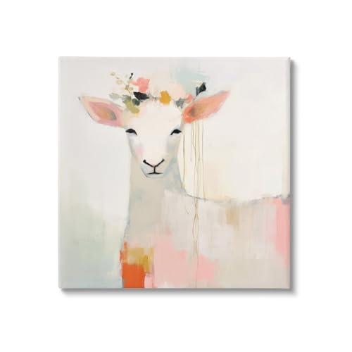Stupell Industries 'Pastel White Goat'| Canvas Art