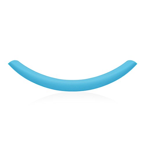 Geekria Headband for Beats by Dr. Dre Solo, Solo HD, Solo 2.0 On-Ear Headphones Replacement Headband / Rubber Cushion Pad Repair Parts (Light Blue)