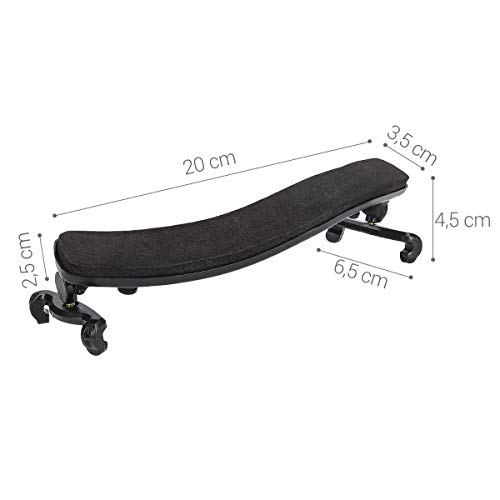 image for kwmobile Violin Shoulder Rest - Violin Shoulder Pad Adjustable Design 