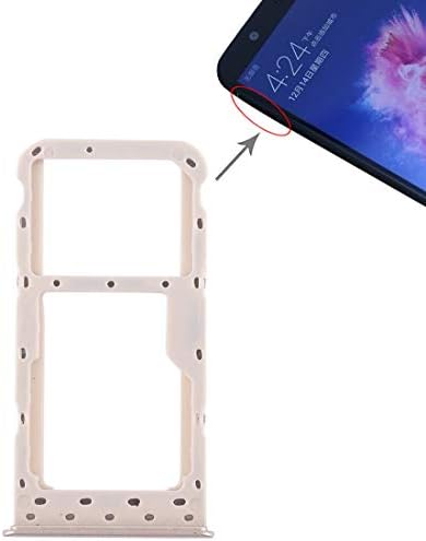 Flex Cable Repair Parts SIM Card Tray + SIM Card Tray/Micro SD Card for Huawei P Smart (Enjoy 7S) (Black) (Color : Gold)