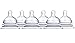 Munchkin Latch Natural Movement Baby Bottle Nipples, 6 Count, Stage 2