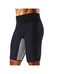 Cimkiz Men's Sauna Sweat Slimming Shorts Neoprene Exercise Pants for Workout Sweat Body Shaper Size