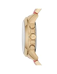 Michael Kors MK6571 - Reloj de pulsera para mujer, tono dorado, acero inoxidable y acetato rosa