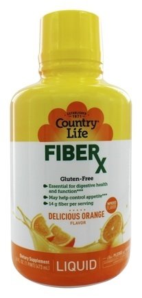 Country Life Liquid Fiberx Orange Flavor, 16 Fl Oz