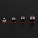Mix Size Pearl Rivet, 6mm 8mm 10mm 12mm White Pearl Beads Studs for Crafts Bags Decoration Black