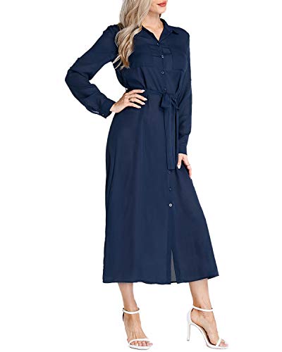 long button up dress