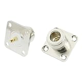 uxcell 2 x N Female Jack Panel Mount Chassis PCB RF Connector Adapter