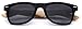 Polarized Classic Horm Rimmed Frame Sunglasses with Bamboo Wood Arms