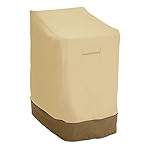 Classic Accessories Veranda Stackable Chairs Cover - Durable and Water Resistant Outdoor Chair Cover, Pebble, Fits stack of up to 6 chairs (78972)