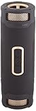 SCOSCHE BoomBottle+ Rugged Waterproof Portable Wireless Bluetooth 4.0 Speaker - Dual 360-Degree 12 Watt 50mm Speakers with Subwoofer and Indoor/Outdoor EQ Functions - Black/Gold (BTBPBKGD)