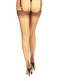 Gio 100% Nylon Point Heel Full/Fully Fashioned Stockings