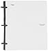Five Star Flex Hybrid NoteBinder, 1 Inch Binder with Tabs, Notebook and 3 Ring Binder All-in-One, White (72512)