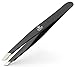 Majestic Bombay Slant Tweezers for Women and Men – Splinter Ticks, Facial, Eyebrows and Ingrown Hair Removal–Sharp, Needle Nose, Surgical Tweezers Precision best tweezers for chin hair and Plucking